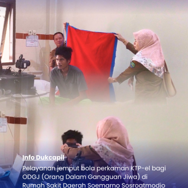 Inklusif! Dukcapil Bulungan Jemput Bola Perekaman KTP-el untuk ODGJ di RSUD Soemarno Sosroatmodjo